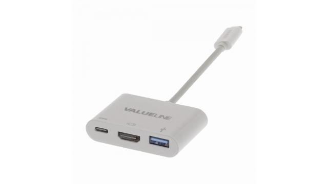 Nedis CCGB64765WT02 Usb-c™-adapterkabel Type-c™ Male - A Female / Type-c Female / Hdmi™-uitgang 0,2 M Wit