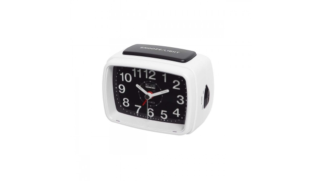 Balance 262176 Quartz Alarm Clock Analogue White/black