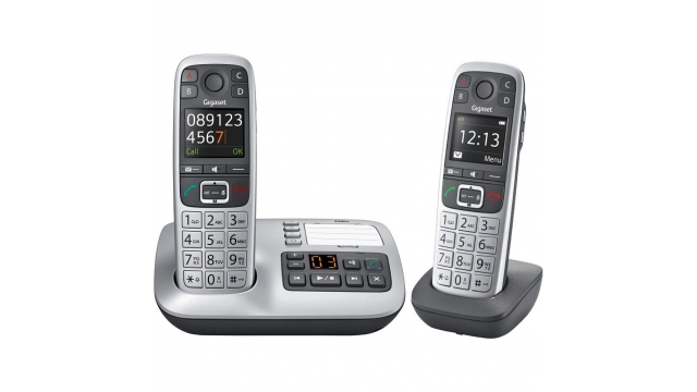 Gigaset E560A Duo Telefoons Zilver/Grijs