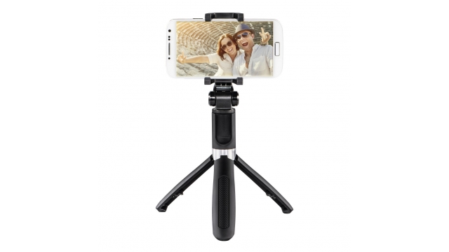 Hama Selfie-stick Funstand 57 Met Bluetooth-ontspanner Zwart