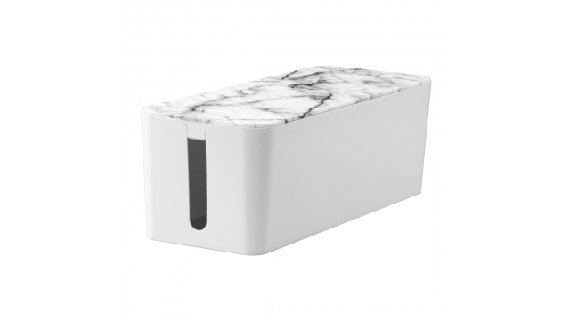 Hama Kabelbox Marmerdesign Maxi Kabelgeleiding In Het Deksel 40,0 X 15,6 X 13,5 Cm