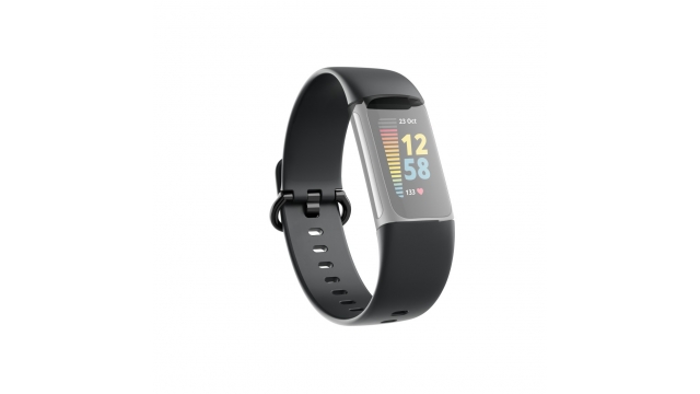 Hama Polsband Voor Fitbit Charge 5 Vervangend Horlogebandje Universeel Zw.