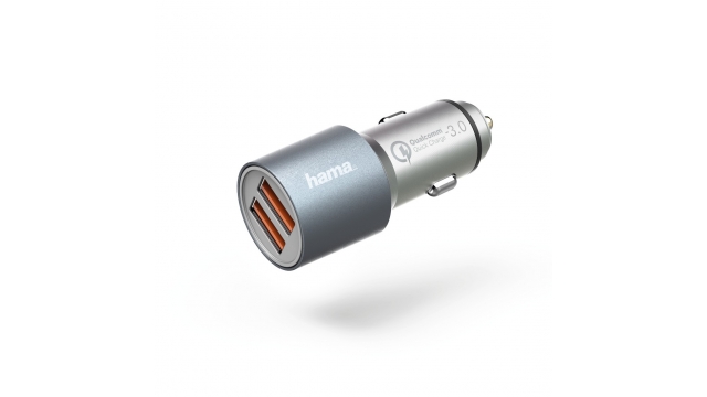 Hama Auto-oplader Qualcomm® Quick Charge™ 3.0 2-voudige USB Metaal