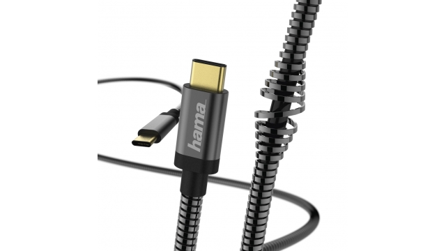 Hama Oplaad-/gegevenskabel Metall USB Type-C - USB Type-C 1,5 M Antraciet