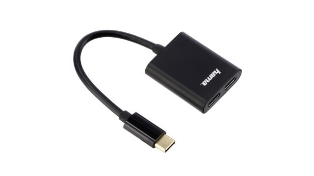 Hama 2in1-USB-C-audio-/hub Met Geïntegreerde Oplaadadapter