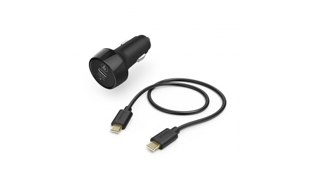 Hama Auto-oplaadset USB-C PD/Qualcomm® USB-A 18W USB-C-kabel 1,5 M Zwart