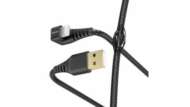 Hama Oplaad-/gegevenskabel Gamer USB-A - Lightning 1,5 M Zwart