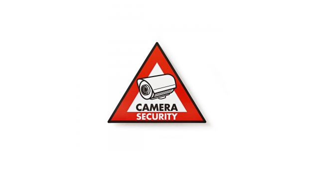 Nedis STCKWC105 Waarschuwingssticker Pictogram Camerabeveiliging Set Van 5 Stuks