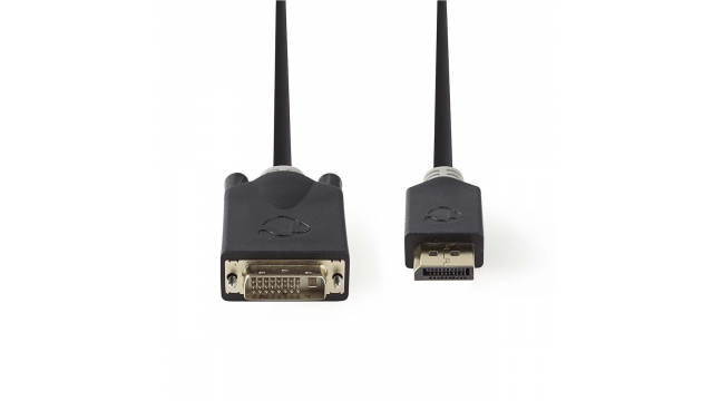 Nedis CCBP37200AT20 Displayport - Dvi-kabel Displayport Male - Dvi-d 24+1-pins Male 2,0 M Antraciet