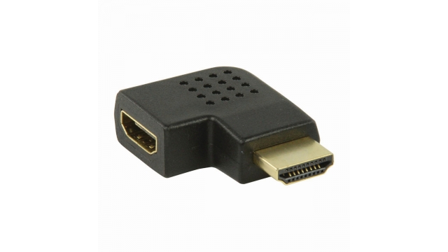 Nedis CVGP34903BK Hdmi™-adapter Hdmi™-connector - Hdmi™ Female Links Gehoekt Zwart