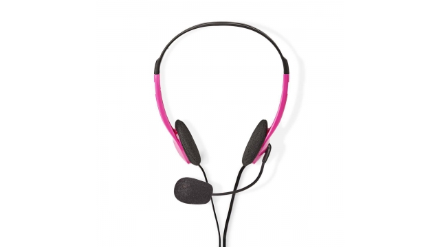 Nedis CHST100PK Pc-headset On-ear 2x 3,5 Mm Connectoren 2,0 M Roze