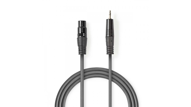 Nedis COTH15300GY15 Xlr-audiokabel Xlr 3-pins Male - 3,5 Mm Male 1,5 M Grijs
