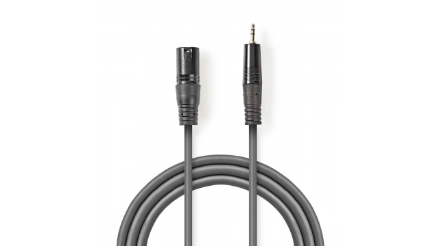 Nedis COTH15300GY30 Xlr-audiokabel Xlr 3-pins Male - 3,5 Mm Male 3,0 M Grijs