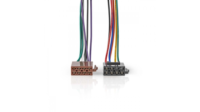 Nedis ISOCSTANDVA Standaard Iso-kabel Radioconnector - 2x Autoconnector 0,15 M Meerkleurig