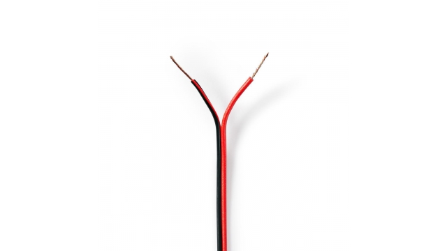 Nedis CAGW0500BK1000 Speaker-kabel 2x 0,50 Mm2 100 M Folieverpakking |zwart/rood