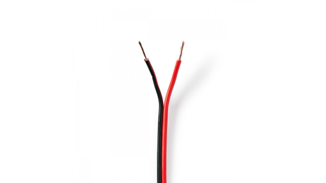 Nedis CAGW0750BK150 Speaker-kabel 2x 0,75 Mm2 15,0 M Folieverpakking Zwart/rood