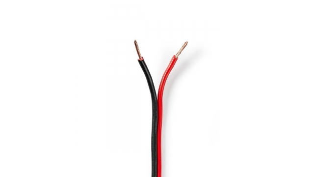 Nedis CAGW1500BK250 Speaker-kabel 2x 1,50 Mm2 25,0 M Folieverpakking Zwart/rood