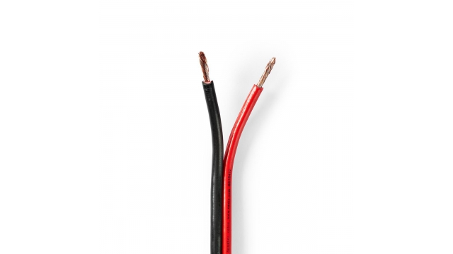 Nedis CAGW2500BK150 Speaker-kabel 2x 2,50 Mm2 15,0 M Folieverpakking Zwart/rood