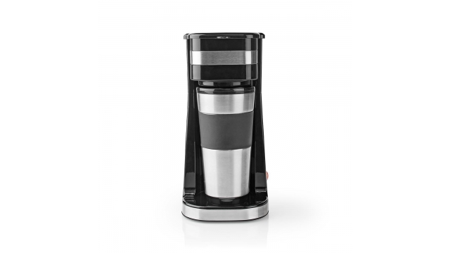 Nedis KACM300FBK 1-kops Koffiezetapparaat Dubbelwandige Reisbeker 0,42 L Zwart