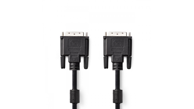 Nedis CCGP32001BK30 Dvi-kabel Dvi-d 24+1-pins Male Dvi-d 24+1-pins Male 3,0 M Zwart