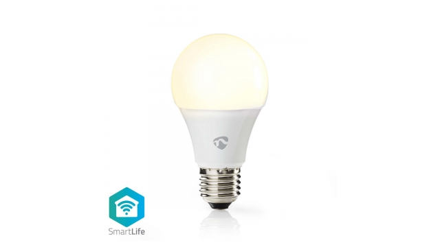 Nedis WIFILW12WTE27 Smartlife Led Bulb Wi-fi E27 800 Lm 9 W Warm Wit 2700 K Energieklasse: A+ Android™ & Ios Diameter: 60 Mm A60
