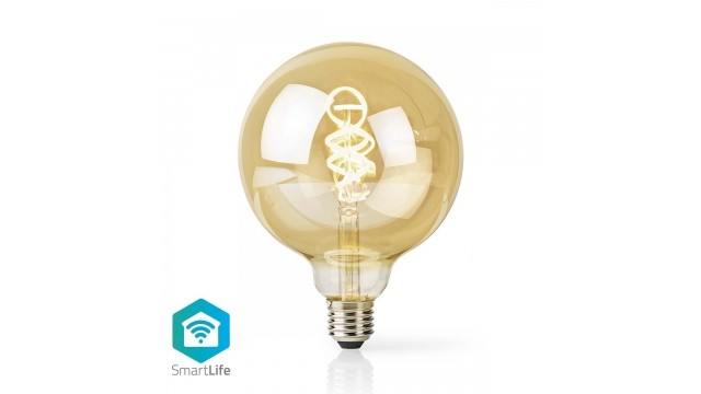 Nedis WIFILRT10G125 Smartlife Led Filamentlamp Wi-fi E27 360 Lm 4.9 W Warm To Cool White 1800 - 6500 K Glas Android™ / Ios Globe