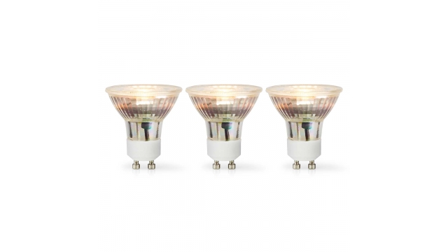 Nedis LBGU10P164P3 Led-lamp Gu10 Spot 4.5 W 345 Lm 2700 K Warm Wit Aantal Lampen In Verpakking: 3 Stuks