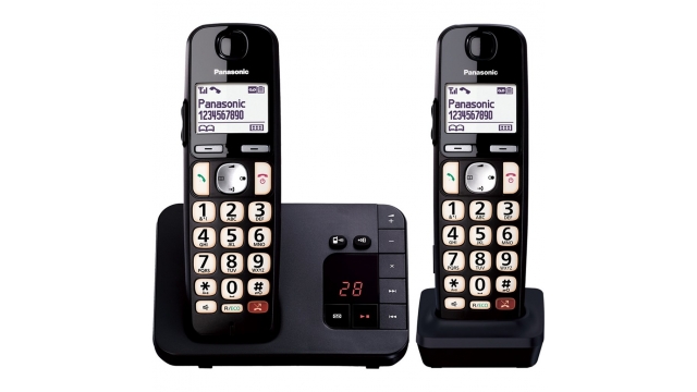 Panasonic KX-TGE262NLB Telefoons Zwart