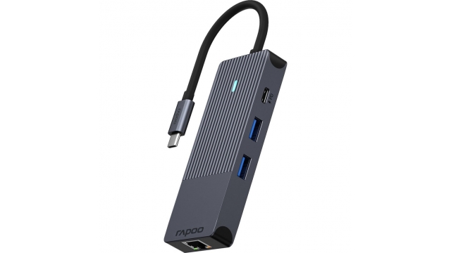 Rapoo 8in1 USB-C Multiport Adapter Zwart