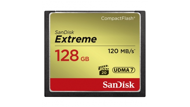 Sandisk CF Extreme 128GB 120MB/s Read 85MB/s Write