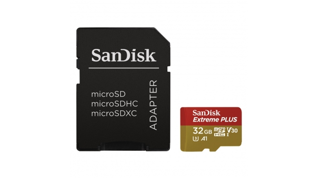 Sandisk MicroSDHC Extreme Plus 32GB 100mb / 90mb,U3,V30,A1