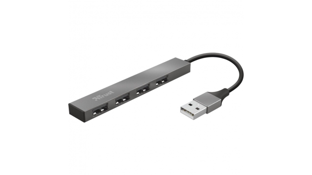 Trust Halyx 4-Port USB Hub Aluminium